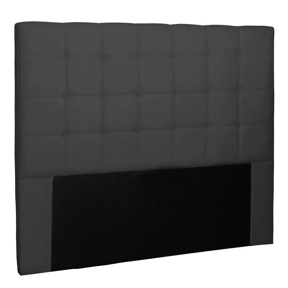 Cabeceira Estofada Box Casal King Size 195cm Suede Preto