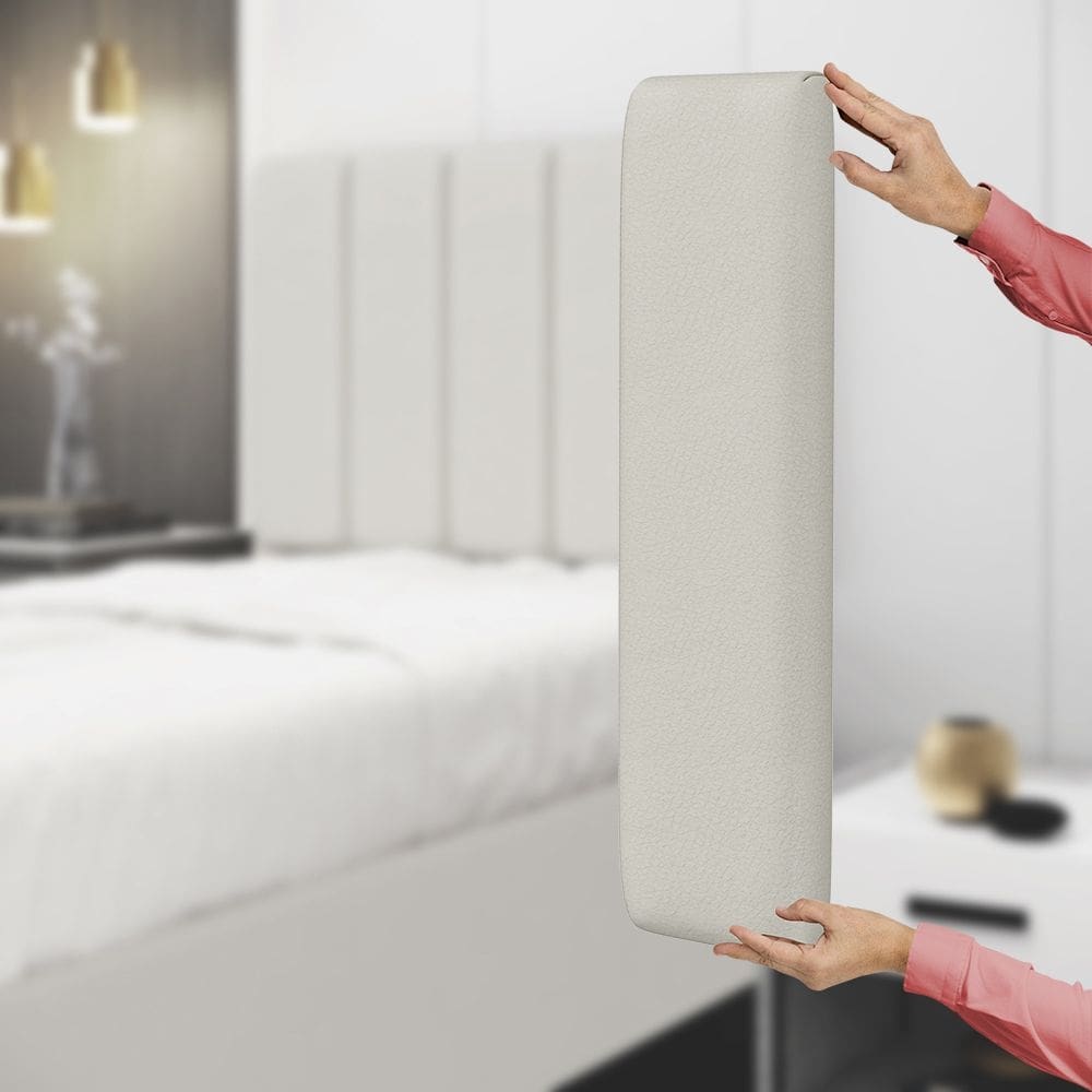 Painel Modulado Nashira 200 / A-017 Couro Bege