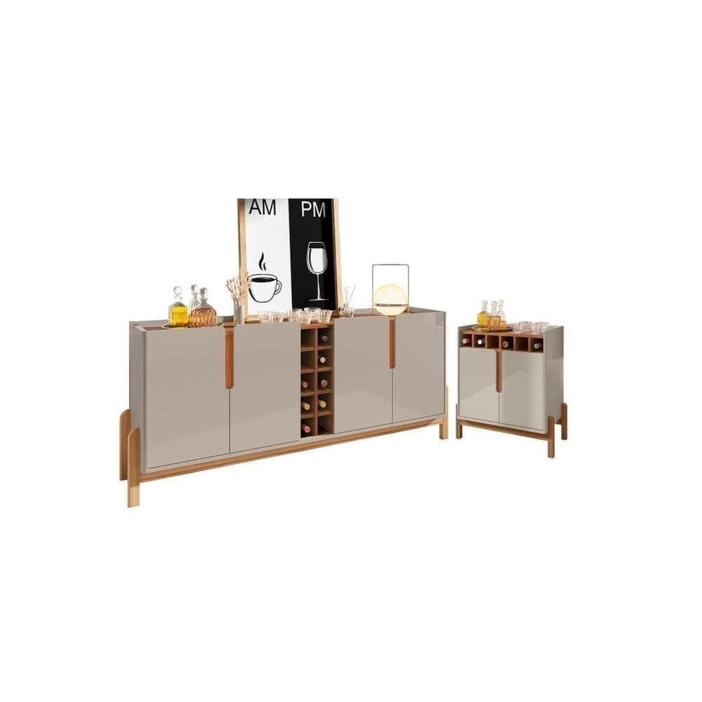 Conjunto Bar E Buffet 190 Off White Cedro