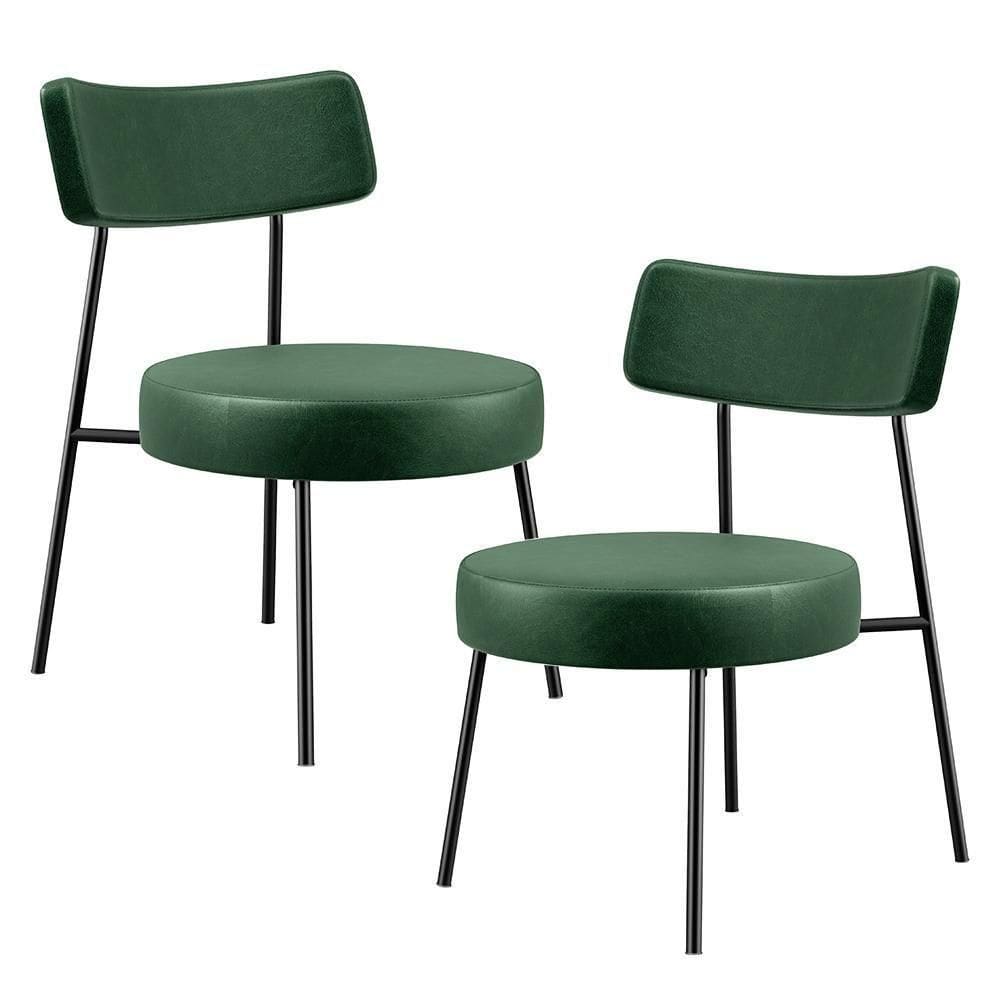 Kit 02 Poltronas Base Londres F01 Couríssimo Verde Musgo
