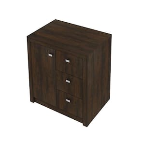 Armário 03 Gavetas E 01 Porta Para Home Office Me4111 Rústico