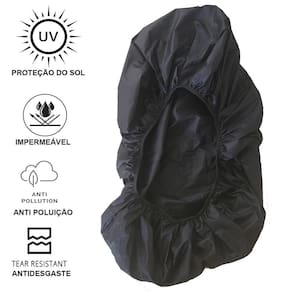 Capa Impermeável Com Elástico Para Mochila Dos 55 Aos 75L