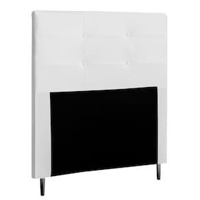 Cabeceira Cama Box Solteiro Luna 90Cm Corano Branco - Abmaza