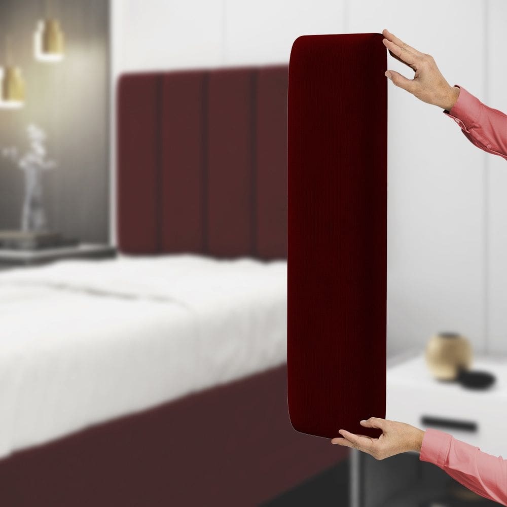 Painel Modulado Nashira 200 / Z-002 Sued Bordô