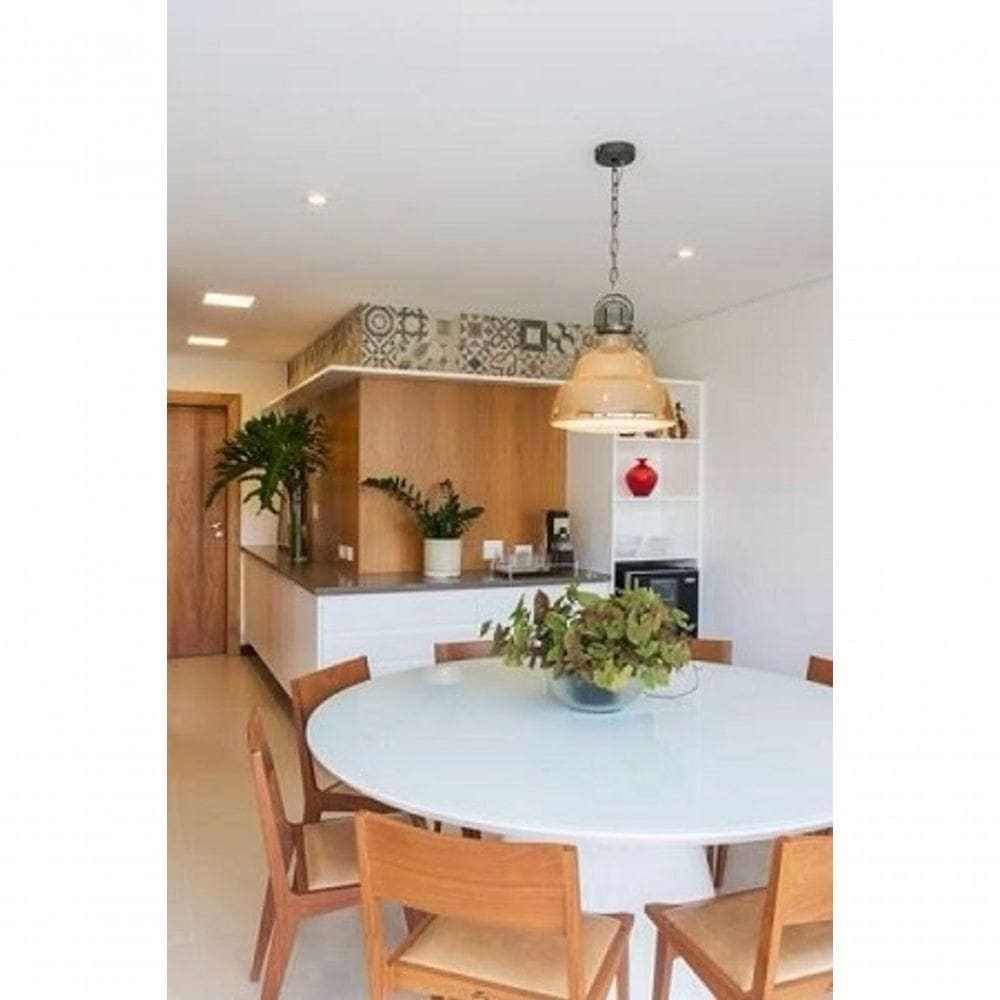 Mesa De Jantar Cone 160 Cm Tampo De Vidro Laca Branca Branco