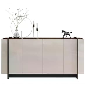 Buffet Bancada 04 Portas Copacabana Off White Nogueira Real