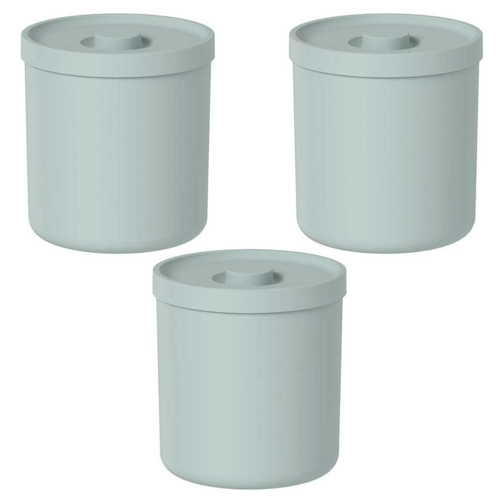 3X Lixeira De Cozinha 6 Litros Ou Bold Verde