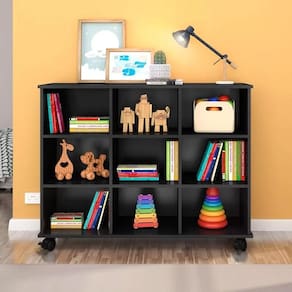 Nicho Organizador Sem Gavetas Com Rodízios Preto - Qmovi
