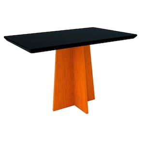 Mesa De Jantar Ana 1,35m Para 4 Lugares Ypê Preto New Ceval