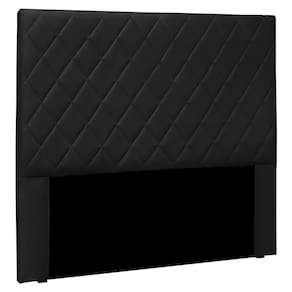 Cabeceira Estofada Cama Box Casal Esmeralda 140cm Preto
