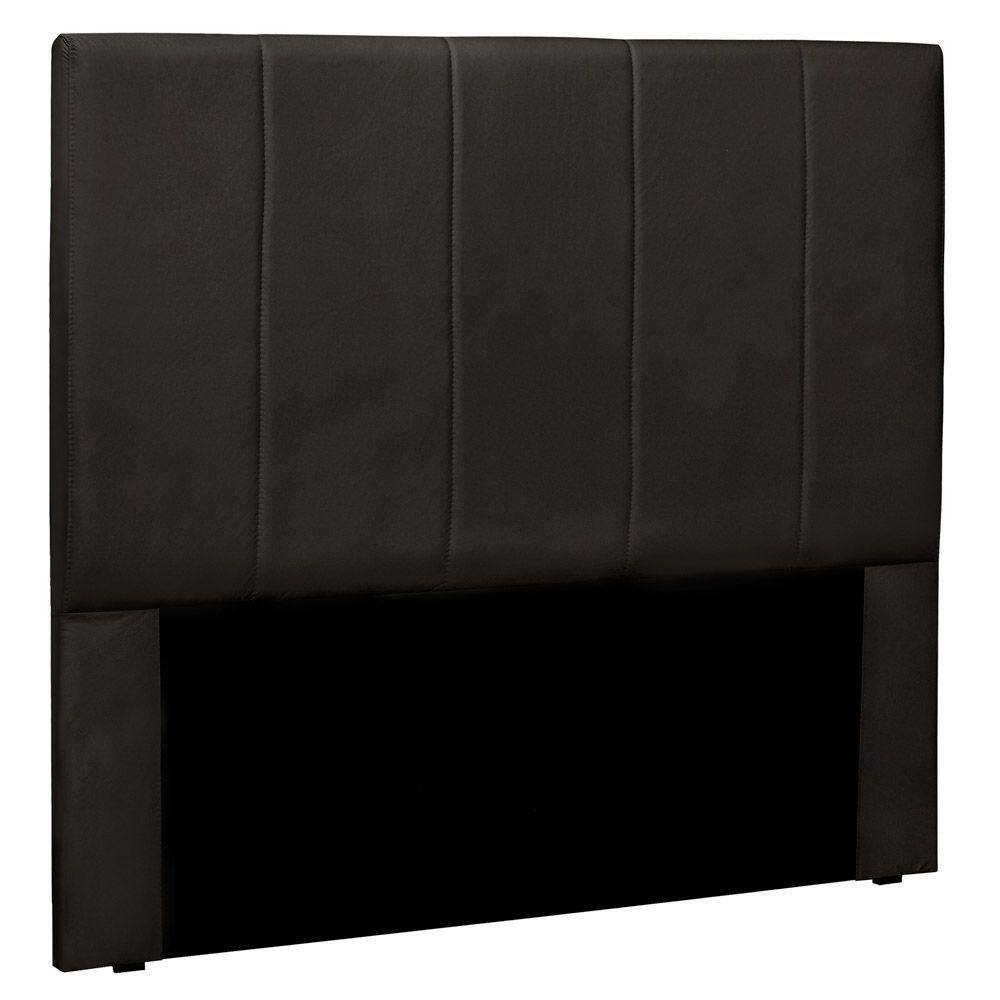 Cabeceira Estofada Box Casal King Size Ravenna 195cm Marrom