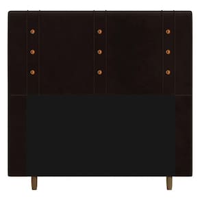 Cabeceira Cama Box Solteiro Roma 90cm Corano Marrom