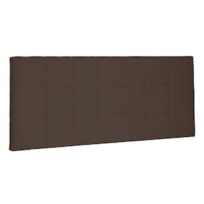 Cabeceira Painel Estofada Cama Box Casal 140cm Suede Café