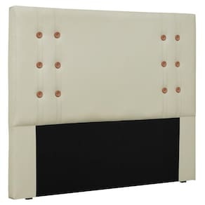 Cabeceira Estofada Box Casal King Size Monreale 195cm Bege