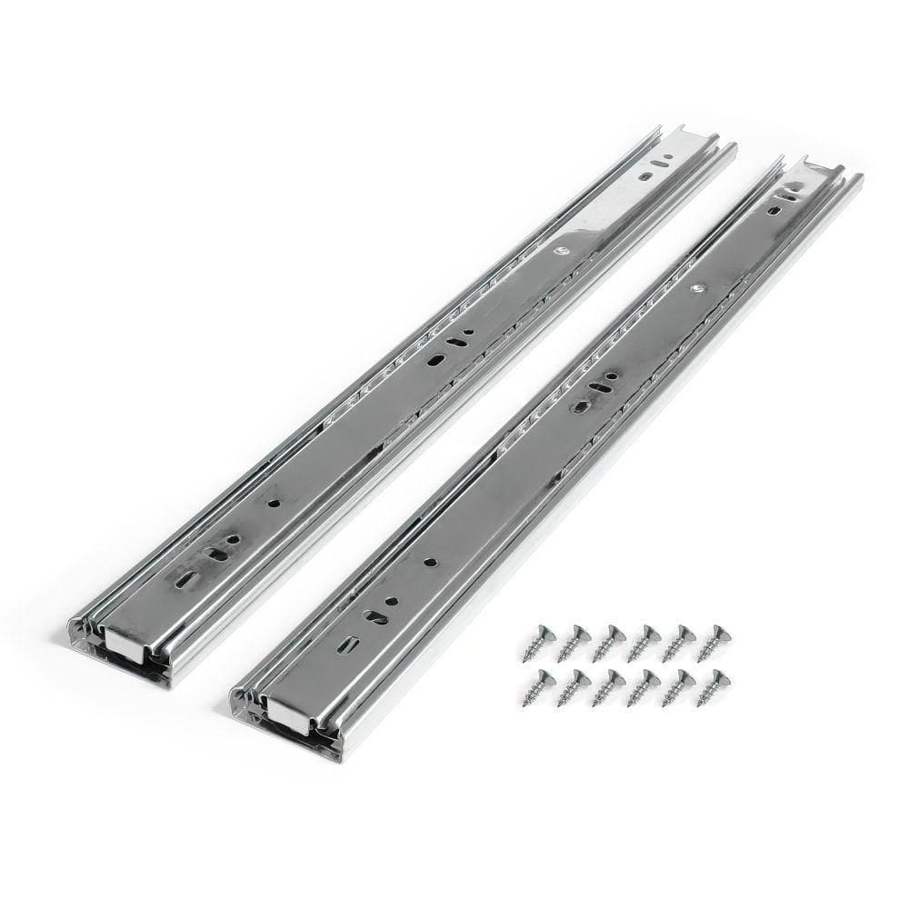 Corrediça Para Gaveta Trilho Telescópico 25Cm Par 30Kg Aço