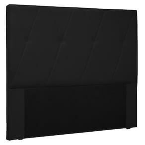Cabeceira Estofada Cama Box Casal Queen Size 160cm Preto