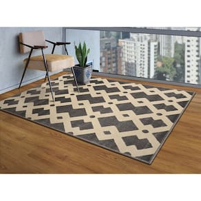 Tapete 200x250cm Lyre Supreme Tapetes São Carlos Key Carbon