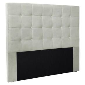 Cabeceira Queen 1,60m Verona Veludo Cinza Prata