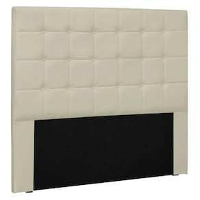Cabeceira Estofada Cama Box Casal Queen Size 160cm Bege