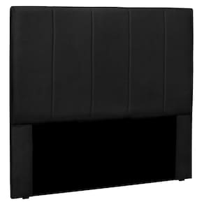 Cabeceira Estofada Cama Box Casal Ravenna 140cm Preto