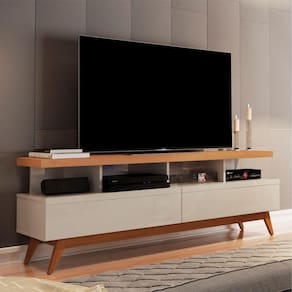 Rack Para Tv Hamal 1.6 Off White Nature