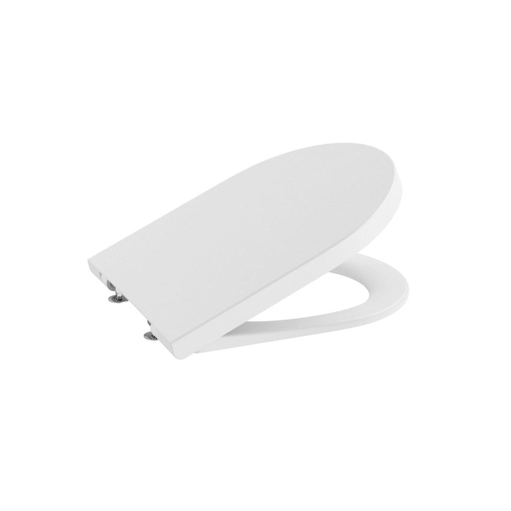 Assento único com Queda Amortecida Inspira Round Roca Blanco Mate