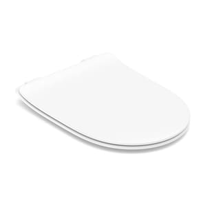 Assento único com Softclose® Slim Celite Branco