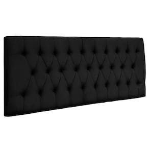 Painel Cabeceira Dubai Para Cama Box-1 Metro-suede Preto