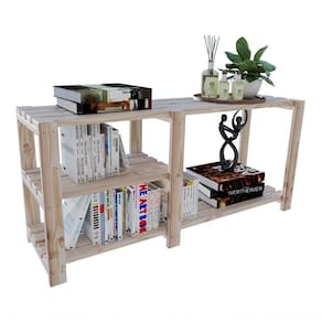 Mesa De Madeira Natural 110cm