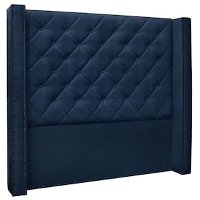 Cabeceira Estofada Box Casal Alteza 140cm Azul Marinho