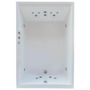 Banheira Hidromassagem Astra Cayman Double Luxo 180cmx120cmx52cm - 04 Jatos Branco Acrílico P3 Sem Aquecedor
