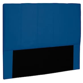 Cabeceira Estofada Box Casal Queen Size 160cm Azul Marinho