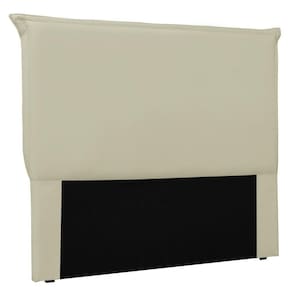Cabeceira Estofada Box Casal King Size Veneza 195cm Bege