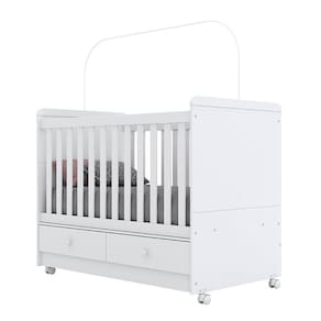 Berço Americano Aquarela Branco Cristal Flex – Henn