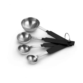 Conjunto De Colheres Medidoras Em Inox Ônix 4 Peças - Mimo