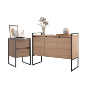 Conjunto Buffet E Gaveteiro Industrial Paris Montana