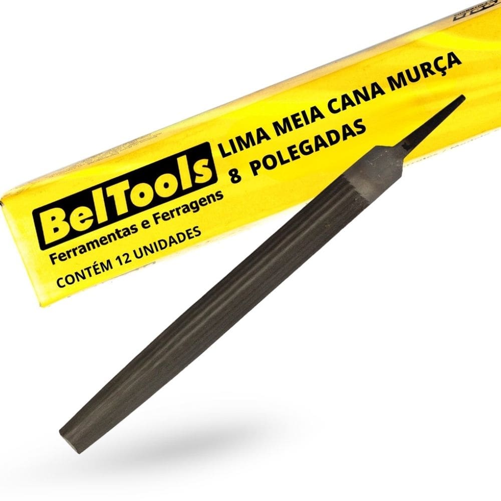 Kit C/ 12 Lima Meia Cana Murça 8 Pol Beltools
