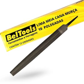 Kit C/ 12 Lima Meia Cana Murça 10 Pol Beltools