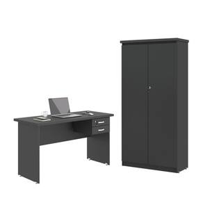 Jogo De Escritório Com Mesa 120 Moema Preto Onix