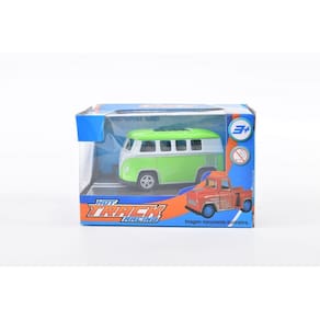 Veiculo de Metal Pequeno - Hot Track Racing - Kombi Verde TERRACO