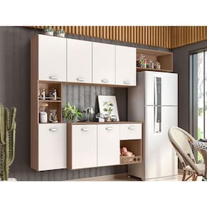 Cozinha Suspensa Ambiente Mila Carvalho OAK Off White – Poliman