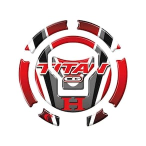 Adesivo Resinado Protetor Bocal Cg Titan Ano Acima 2018 Vermelho Cor Vermelho