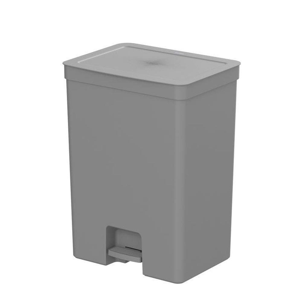 Lixeira De Pedal Trium 46 Litros Com Cesto 4 Litros Bancada