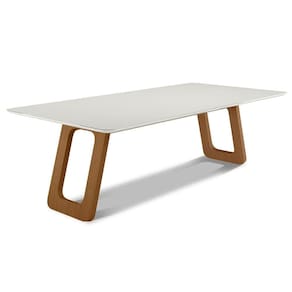 Mesa De Jantar França C03 250x120 Cm Laca Off White caramelo