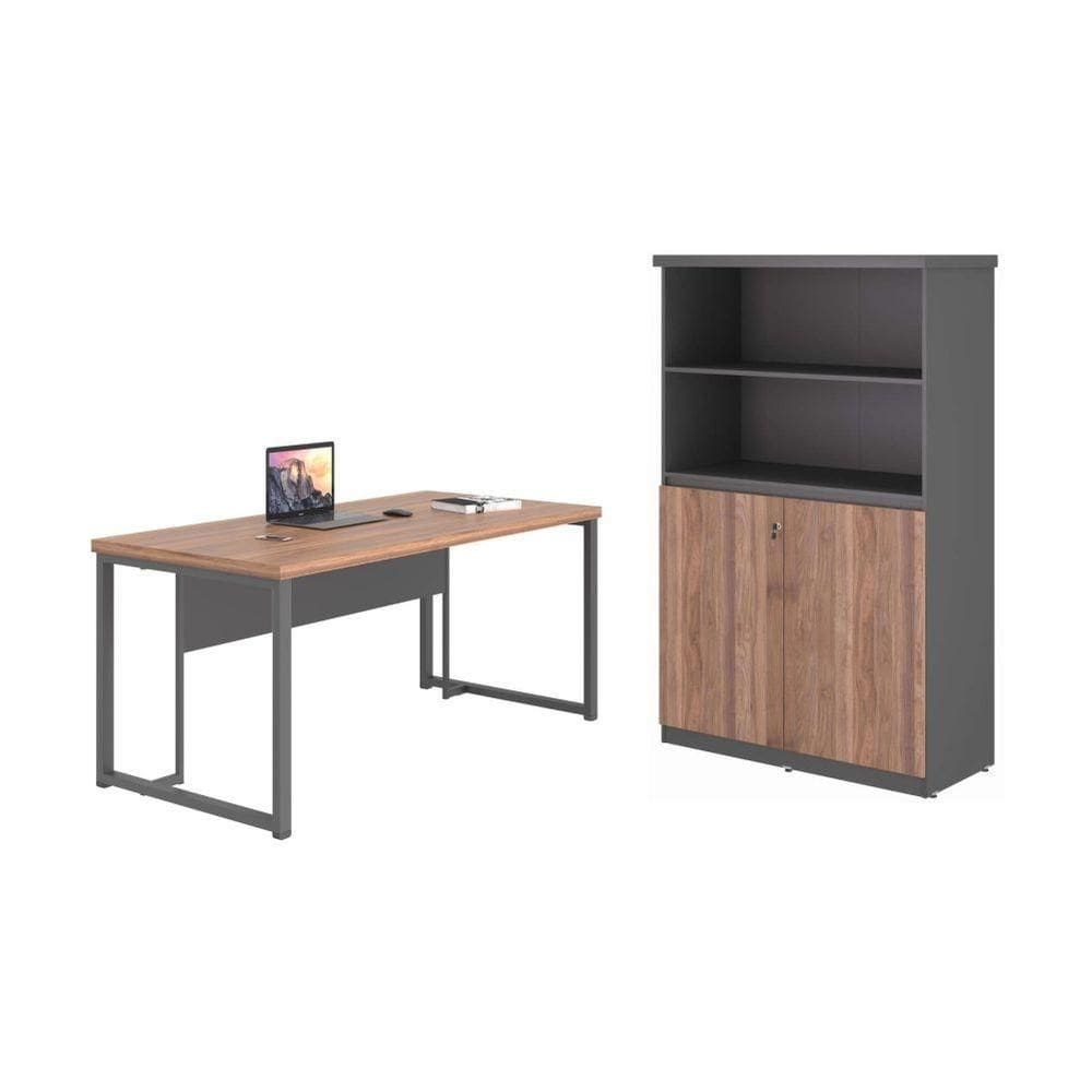 Jogo Para Escitório New Noce Preto