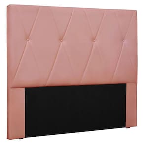 Cabeceira King 1,95m Aquilla Veludo Rosa - Pallazio
