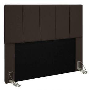 Cabeceira Cama Box Casal Queen 160cm Pérola D10 Suede Marrom