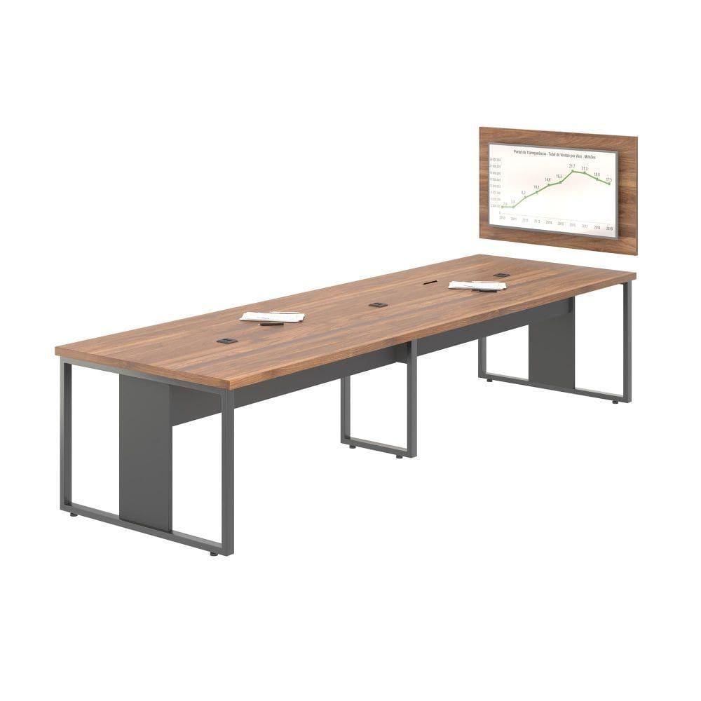 Conjunto Para Escitório Madrid Noce Preto