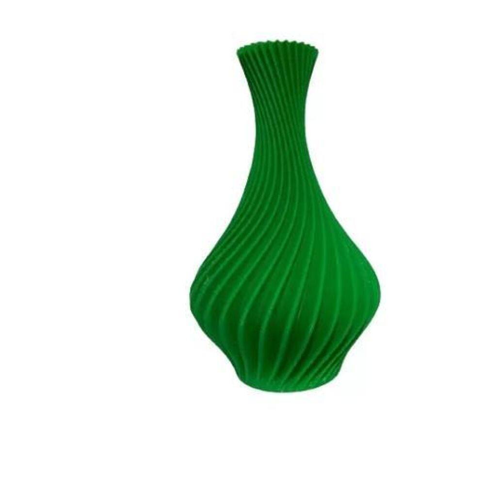 Vaso Plantas Modelo Espiral Verde- Jarro Decoração 15Cm