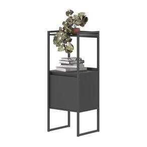 Estante 2 Prateleiras Azias Preto Onix